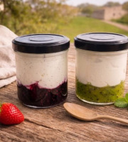 Ferme de l'Elanion - Lot de 2 Fromage Blanc Fraise