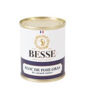 Foie Gras BESSE - Bloc de foie gras de canard 130g