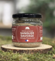 Venandi Sauvage par Nature - Rillette de Sanglier Sauvage au Whisky et Poivre Noir - 12x150g