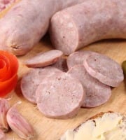 La Ferme du Louvier - Saucisson à l'ail nature 400g