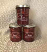 La Ferme des Prun'Elles - Confiture de fraises - Lot de 3 pots