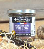 Terre de Gallie - Rillettes de pigeon aux échalotes confites x 20