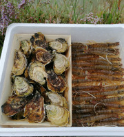 Gambas Impériales de France - Grand Panier de la Mer - Gambas et Huîtres