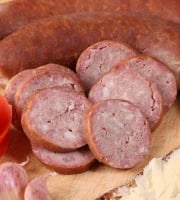 La Ferme du Louvier - Saucisson à l'ail fumé 400g