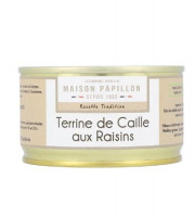 Maison PAPILLON - Artisan depuis 1955 - Terrine de Caille aux Raisins 130g