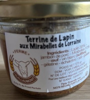 Ferme Guillaumont - Terrine de lapin aux mirabelles de lorraine 175g