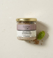 Bière L’Eurélienne – Brasserie de Chandres - RILLETTES  DE SANGLIER à la bière L'Eurélienne- Atelier Crosnier  120g