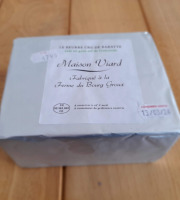 Gourmets de l'Ouest - Beurre cru de baratte au sel de Guérande - motte 900g