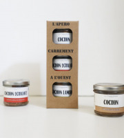 La Chikolodenn - Coffret cadeau comprenant 3 pâtés 80g (nature, Lambig et échalote)