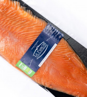 Le Fumoir Gastronomique - Saumon fumé filet tranché sans intercalaires Bio 2kg