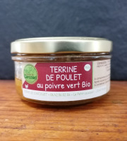 Ferme de Carcouet - Terrine de poulet au poivre vert bio - 140g