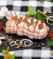 La ferme Grandvillain - [Précommande] Roti De Chapon Farci - Foie-gras & Figues - 1 600 G