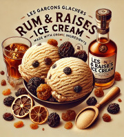 Les Garçons Glaciers - Crème Glacée BIO Rhum raisin 365ml