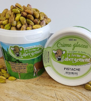 La Ferme de Labergement - Crème glacée 500 ml Pistache - lot de 10 pots