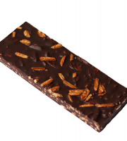 Maison Le Roux - Tablette Chocolat Noir Amandes Caramélisées 62% Cacao