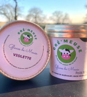 Glaces de Meuse - Lot P'tits Pots "Violette" - Crème glacée (90gr)