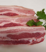 Ferme de la Paumerais - POITRINE FRAICHE DE PORC TRANCHEE - 250 Gr