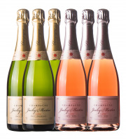 Champagne J. Martin et Fille - Lot de 3 Bouteilles Brut Tradition et 3 Bouteilles Brut Rosé
