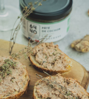 Maison Agour - Pâté de cochon BIO au thym et gingembre 180g