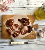 Les poulets de la Marquise - Abats de poulet fermier 1kg : foies, cœurs et gésiers (2x500g)