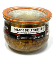 La Chaiseronne - SALADE DE LENTILLES AUX CAROTTES ET GRAINES DE COURGE