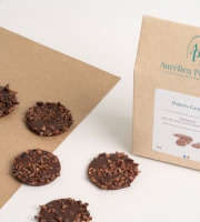 Aurélien Plassard Chocolatier - Palet grué noir 66%