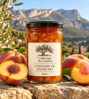 L'OLIVERAIE DU COUDON - CONFITURE DE PÊCHE BIO  BIO 300Gr