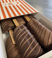 Les Garçons Glaciers - Lot de 8 eskimauves Chocolat Noir BIO