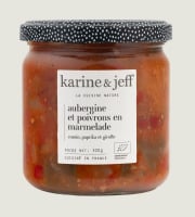 Karine & Jeff - Aubergines et poivrons en marmelade - cumin, paprika et girofle 320g