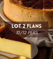 Maison Héron père et filles - Lot de 2 flans Normands 10/12 personnes