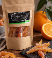 La confiserie d’antan 100% bio - Orangettes confite sucrées - sachet kraft 115 gr