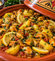 Le Paradis d'Escargot - Tajine marocain aux moules, pommes de terre & citron 🍋
