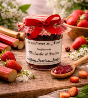 Maison Schmid - Confiture Rhubarbe et Fraises - Les Confitures de Nicole
