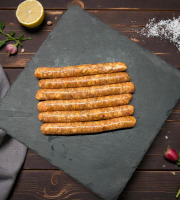 Ferme des Gravelines - SAUCISSES BASQUAISE X8 - 100% POULET BIO