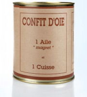 Ferme de la Garrigue Haute - Confit d’oie 700g (1 cuisse 1 magret )