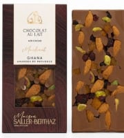 Maison Sailler Berthaz - Tablette chocolat au lait 43% mendiant