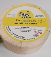 Ferme de la Paumerais - CAMEMBERT AU LAIT CRU ENTIER DE VACHE (x1) - 240 Gr