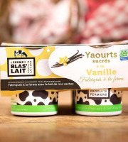La Ferme de Blas'Lait - Yaourts Sucrés à la Vanille x4