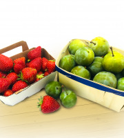 Maison du Pruneau - Cueillette du Gascon - Fraises 400g Et Prunes Reine-claude 500g