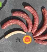 Domaine des Alliers -  Bœuf d'exception - 6 Saucisses de bœuf aux herbes, AOC Maine-Anjou, BIO – 430 g  [SURGELÉ]