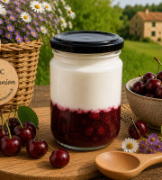 Gaec de l'Elanion - Fromage Blanc Confiture Cerise Noire 130g