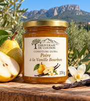 L'OLIVERAIE DU COUDON - CONFITURE EXTRA POIRE A LA VANILLE BOURBON 370 GR
