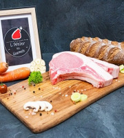 L'Atelier des Gourmets - Boucherie Charcuterie en Provence - Côte Filet de Porc du Mont Ventoux avec couenne - 4x300gr