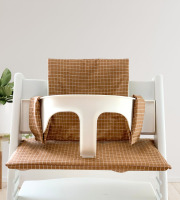 Timouny - Coussin Cassonade pour chaise haute Tripp Trapp