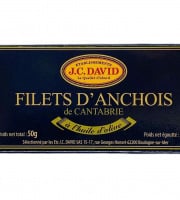 Etablissements JC David - Filets d'Anchois de Cantabrie à l'huile d'olive Série OR