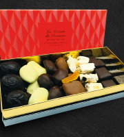 Maison du Pruneau - Cueillette du Gascon - Assortiment Pruneaux Et Chocolats - Coffret Élégance 450g