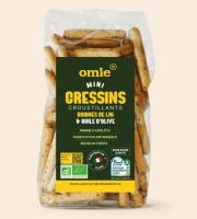 Omie - Gressins aux graines de lin bio - ingrédients italiens - 200 g