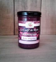 Le Domaine du Framboisier - Confiture allégée en sucre Framboise avec Pépins 250g