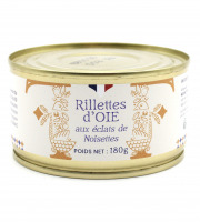 Ferme des Fayards - Rillettes d’Oie aux éclats de Noisettes torréfiées 180g