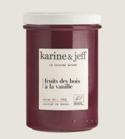 Karine & Jeff - Confiture de Fruits des bois à la vanille 245g
